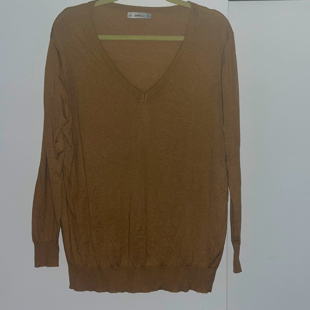 Zara tan sweater, size S, gently used!